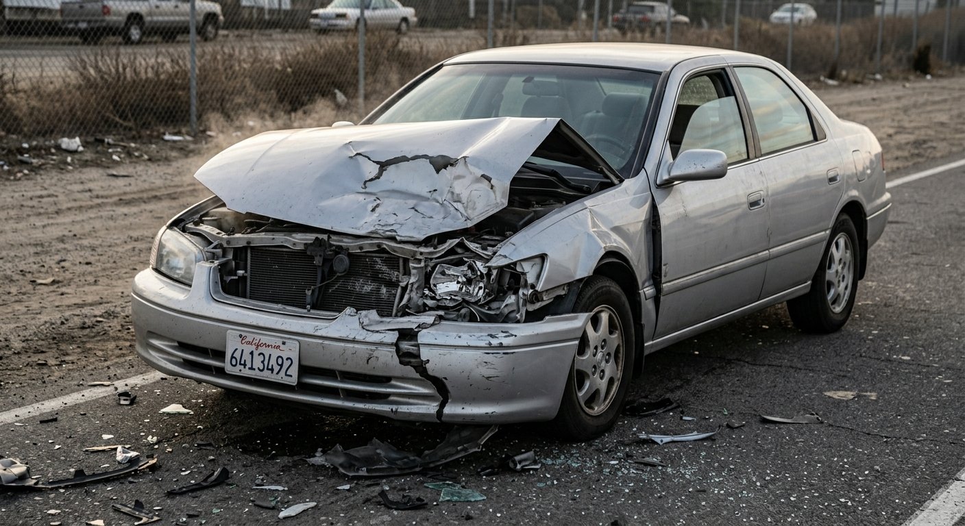 Daužtas automobilis